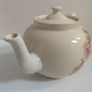 Beautiful Cream-Earthenware Clay Teapot with A Pink Floral Motif - Pattern Number 5412, No Backstamp, Most Likely Carrig Ware Image 6