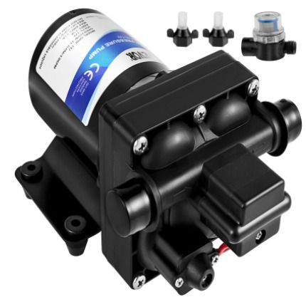 BRAND NEW 4 GPM Fresh Water Pump 12V Self Priming Sprayer Pump RV Water Pump W/ Pressure Switch Camper Marine Boat Diaphragm Pump