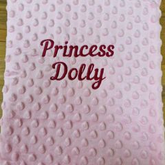 Personalised embroidery Velour Dimple Blanket boxed