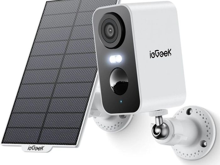 Solar Security Camera Outdoor Wireless with Color Night Vision, Battery CCTV Camera Systems, WiFi Outdoor Camera Home Security Camera, Sound Floodlight Alarm, Motion Detection