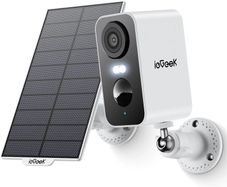 Solar Security Camera Outdoor Wireless with Color Night Vision, Battery CCTV Camera Systems, WiFi Outdoor Camera Home Security Camera, Sound Floodlight Alarm, Motion Detection