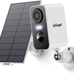 Solar Security Camera Outdoor Wireless with Color Night Vision, Battery CCTV Camera Systems, WiFi Outdoor Camera Home Security Camera, Sound Floodlight Alarm, Motion Detection