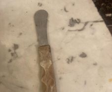 Vintage 70's Wooden Handled Butter Knife.