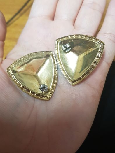 Vintage Shield Shaped Earrings