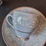 Vintage Arklow Pottery "Belvedere Grey" Demitasse Cups and Saucers Image 8