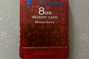 PlayStation 2 PS2 Transparent Red Memory Card