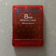 PlayStation 2 PS2 Transparent Red Memory Card