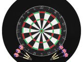 Professional Dart Set with Dartboard and Surround Sisal Steel