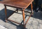 Table with barley twist legs and castors