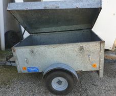 galvanised camping trailer