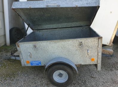 galvanised camping trailer