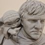 3D Printed Statue Bust (Unpainted) - Mando & Grogu Image 3