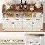 Sideboard, Buffet Cabinet with 2 Drawers, 4 Doors Image 4