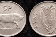 [#1225] - Ireland 1978 | 5 Pence | Irish 5p | Bull | KM.22 | High Grade