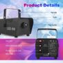 Fog Machine, 500W Smoke Machine with Wireless Remote Control & Automatic Spray Function, Mini Fog Smoke Machine for Halloween Christmas Party Wedding DJ Performance Stage Show (No Light) Image 4