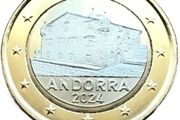Andorra 1 Euro Regular National Coin 2024. Uncirculated.