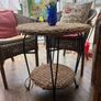Rattan table and chairs Image 2