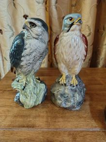 Two Vintage Beswick Beneagles 200ml Bird Decanters