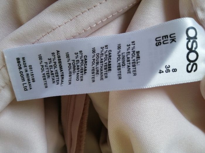 BNWT ASOS Wiggle Dress in Blush