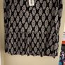 Matalan Papaya Black and White Vintage Pattern Plisse Skirt Image 2