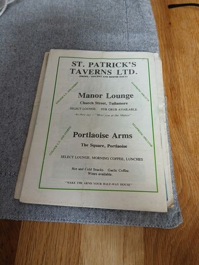 1982 Leinster Hurling final programme