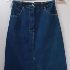vintage denim skirt 100% cotton