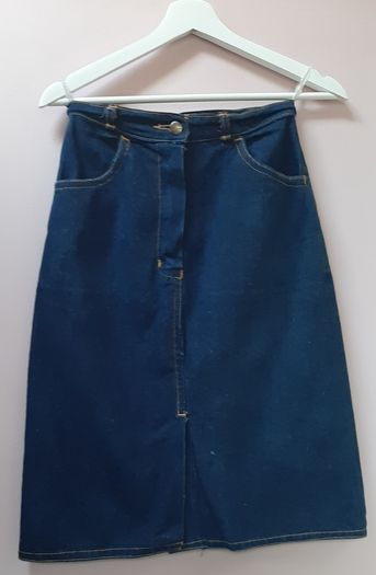 vintage denim skirt 100% cotton