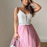 Tulle lace mini dress Image 4