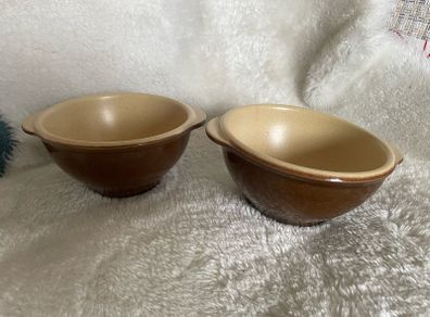 Emlie Henry - 2 Colour Brown/Tan Bowls