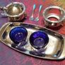 Vintage Condiment Set - Silver Plated Image 2