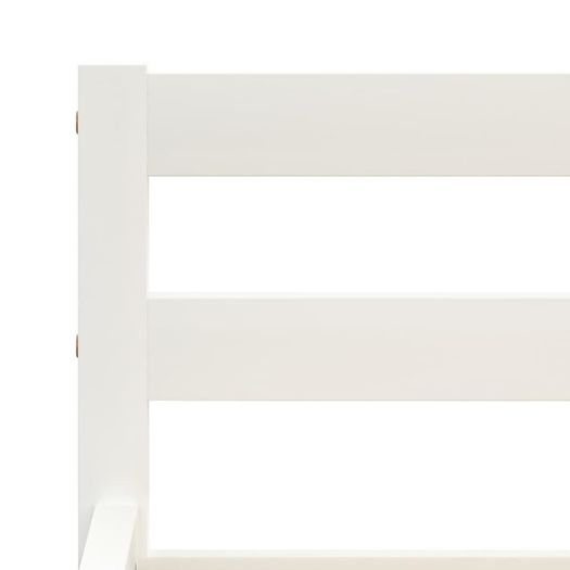Bed Frame White Solid Pine Wood 120x200 cm