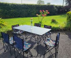 Portable Folding Table & 6 Chair Set