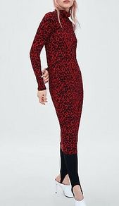 Zara polo neck dress