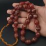 Vintage Venetian Style Aventurine Glass Beads Necklace Strand 18 inches Image 3