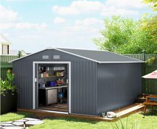13 x 11ft Garden Metal Storage Shed