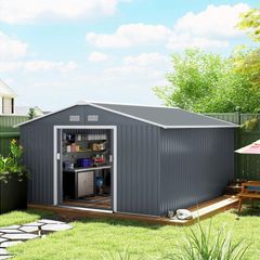 13 x 11ft Garden Metal Storage Shed