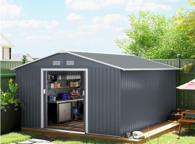 13 x 11ft Garden Metal Storage Shed