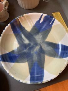 hand crafted ceramic charger