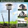 Solar Lights Outdoor Garden, 8 Pack Garden Lights Solar Powered Waterproof, Solar Lights Outdoor, Landscape, Path, Yard, Patio, Driveway,Pathway,Warm White,Auto ON/Off Image 6