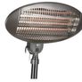 Electric Quartz Garden-Patio Heater, Freestanding or Wall Mountable Design, Safety Overheat Protection, Adjustable Height and 45 Degree Tilt, 3 Heat Settings, 2000 W, Image 9