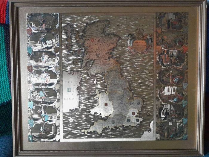 Vintage John Speed 1610 Copper  Map of Essex andJoannes Jansson Map Of The British Isles 1646
