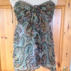 Size S/M Green Floaty Top