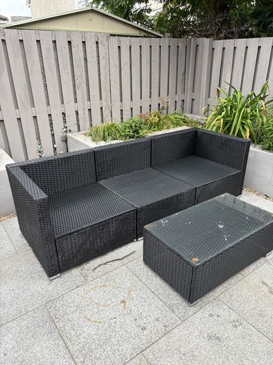 Rattan Garden Furniture with Coffee Table
