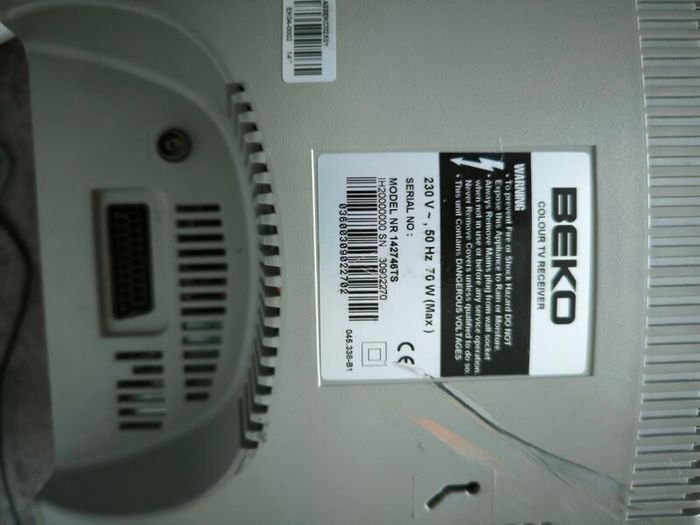 beko 14" crt tv
