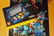 lego pokemon 72153 venusaur, charizard and blastoise + 40892 kanto region badge collection