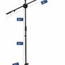 Ohuhu Mic Stand Tripod with Mic Clips, Boom Mic Stand Music Stand for Singing Speech Home Studio Usage, Height Adjustable Image 2