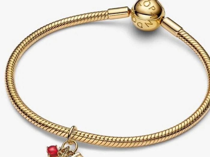 Pandora New York Icons Triple Dangle Gold Charm   New