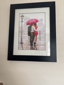 picture with black frame (48 cm height x 37 width)