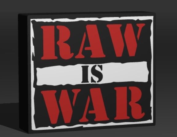 WWE Raw is War LED Lightbox