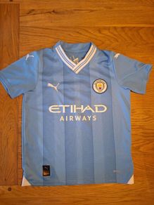 Man City jersey 9 Haaland age 9-10